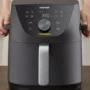Toshiba-5.5qt-Air-Fryer-1-e1707501847835 Toshiba 5.5QT Air Fryer with Heat-Q Technology, Quick and Easy Meals, 8 Preset Menus and Menu-IQ Function, 1-Degree Fahrenheit Precision, 90% Less Oil, Double-Sided Handles