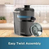 Black & Decker Fruits & Vegetable Juice Extractor  57oz  Stainless Steel