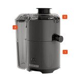 Black & Decker Fruits & Vegetable Juice Extractor  57oz  Stainless Steel