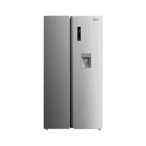 BLACKPOINT FRIDGE MATURE SIDE BY SIDE STEEL INVERTER WATER DISP