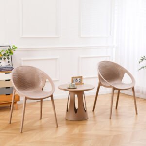 IMPERIAL PEACE 2 PATIO CHAIRS & TABLE 3 PC  CAMEL COLOUR