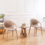 IMPERIAL PEACE 2 PATIO CHAIRS & TABLE 3 PC  CAMEL COLOUR