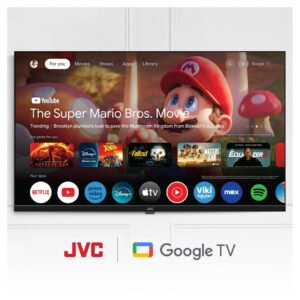 JVC 75" google tv BILLUTOOTH & VOICE ACTIVATED & NETFLIX