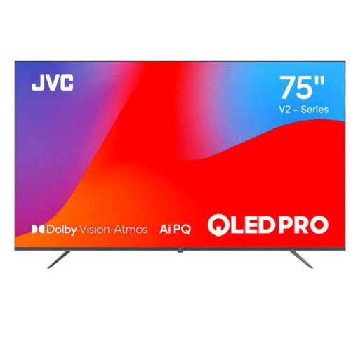 JVC 75" google tv BILLUTOOTH & VOICE ACTIVATED & NETFLIX