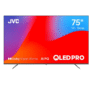 JVC 75" google tv BILLUTOOTH & VOICE ACTIVATED & NETFLIX