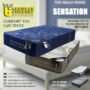 CARIBBEAN QUEEN SENSATION KNITTED FABRIC & TEFFLON SPRING AND MORE PADDING BUGATTI OF MATRESS