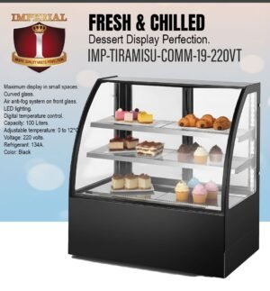 IMPERIAL TIRAMISU SPECIAL COMMERCIAL CAKE & PASTRY COOLER COMMERCIAL 220 VT