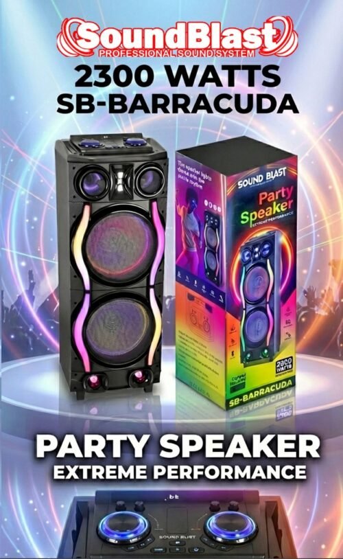 SOUND BLAST TOUGH PARTY SPEAKER BARRACUDA SHAKE THE CITY