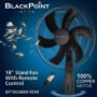 BLACKPOINT 18" REMOTE FAN 100% COPPER MOTOR & 50HZ CERTIFIED SUPER