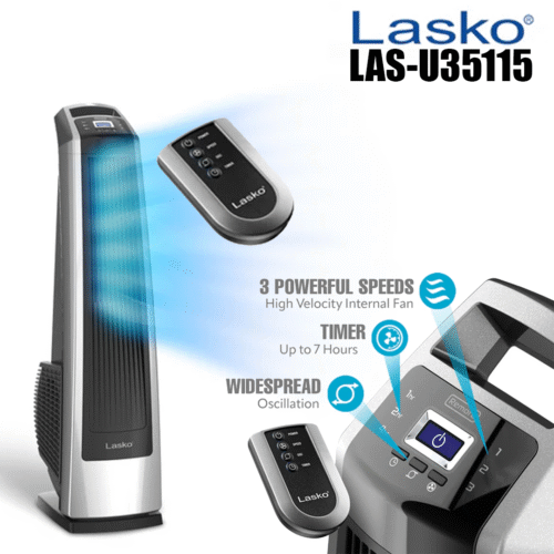LASKO HIGH VELOCITY SUPER TOWER FAN POWERFULL