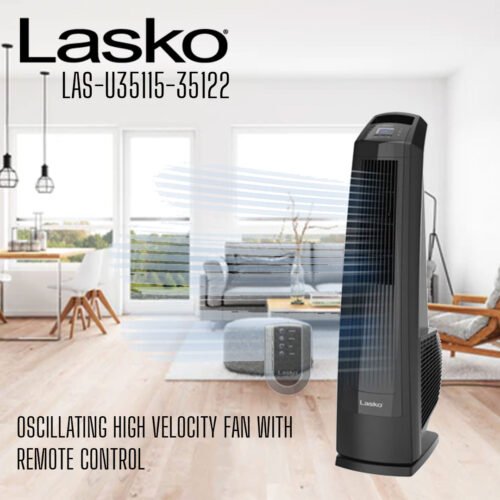 LASKO HIGH VELOCITY SUPER TOWER FAN POWERFULL