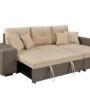 IMPERIAL L SPAPED SOFA BED VIENNA WITH TWO BENCHES & TWO TONE & STORAGE AND CUP HOLDER INTRODUCTRY OFFER
