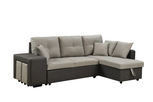 IMPERIAL L SPAPED SOFA BED VIENNA WITH TWO BENCHES & TWO TONE & STORAGE AND CUP HOLDER INTRODUCTRY OFFER