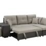 IMPERIAL L SPAPED SOFA BED VIENNA WITH TWO BENCHES & TWO TONE & STORAGE AND CUP HOLDER INTRODUCTRY OFFER
