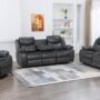 IMPERIAL MARBELLA D GREY 1 SEAT RECLINER WITH TECHNOLOGY FABRIC AIR LEATHER