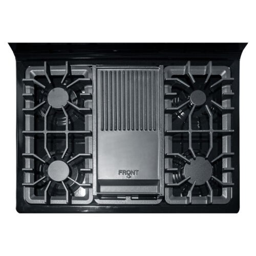 BLACKPOINT ITALIANO STOVE 5 BUR 30" GE TYPE SUPER HEAVY DUTY WITH BROILER & DOUBLE OVEN SAFETY