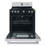 BLACKPOINT ITALIANO STOVE 5 BUR 30" GE TYPE SUPER HEAVY DUTY WITH BROILER & DOUBLE OVEN SAFETY