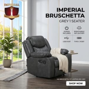 Commercial_ad_banner_living_room…_202605121242 IMPERIAL BRUSCHETTA D GREY 1 SEAT AIR LEATHER + USB + TYPE C RECLINER