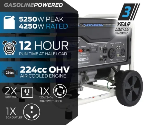 PULSAR HURRICANE STORM 5250 HIGH WATTS BIG HOUSE POWERED GENERATOR