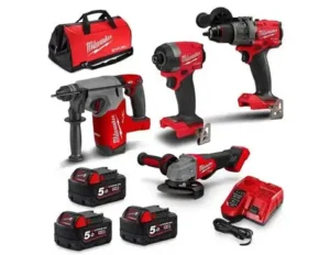 FLEX 24V Brushless Cordless 1/2-Inch 750 In-Lbs Torque 2-Speed Hammer Drill Kit with (2) 2.5Ah Lithium Batteries and 160W Fast Charger - FX1251-2A