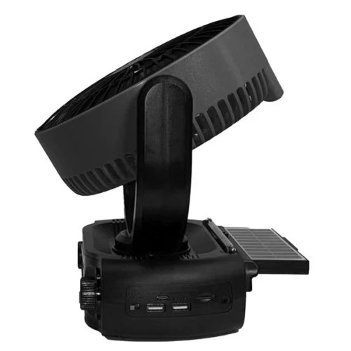 AIRBRO FAN SOLAR RECHERGEABLE WITH BLUETOOTH & POWERBANK & MORE
