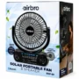 AIRBRO FAN SOLAR RECHERGEABLE WITH BLUETOOTH & POWERBANK & MORE